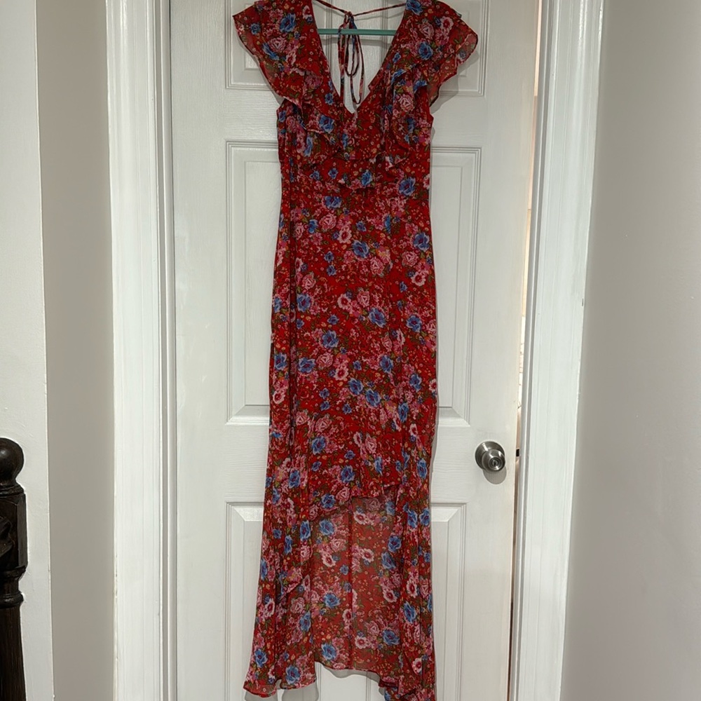 Women’s beautiful floral maxi dress